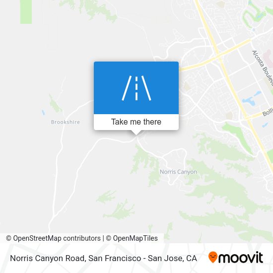 Norris Canyon Road map