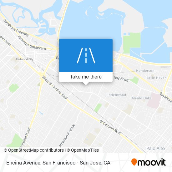 Encina Avenue map