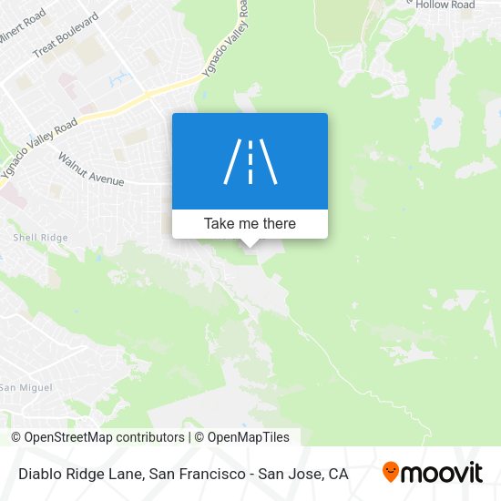 Mapa de Diablo Ridge Lane