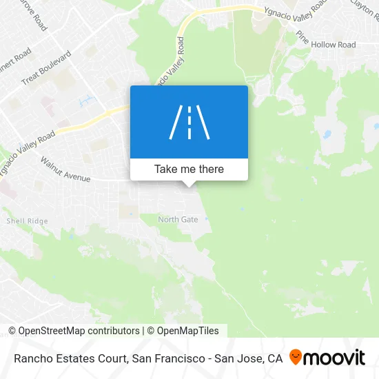 Rancho Estates Court map