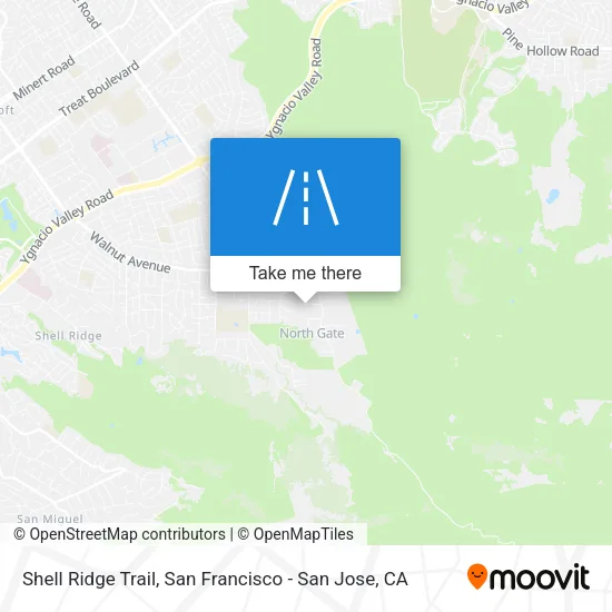 Shell Ridge Trail map