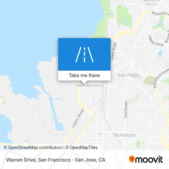 Warren Drive map