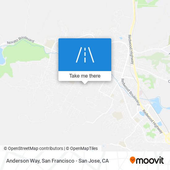 Anderson Way map