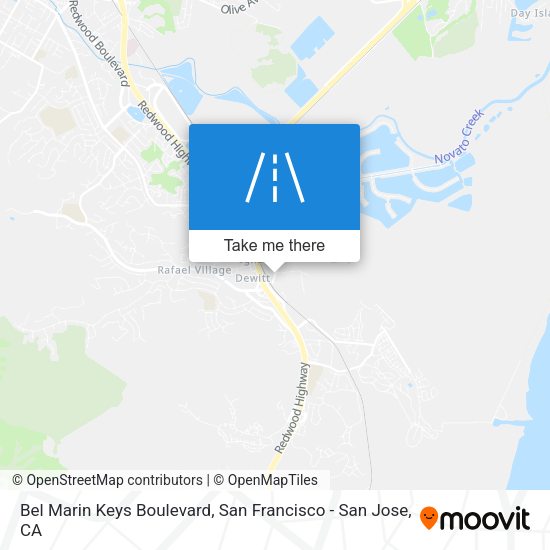 Bel Marin Keys Boulevard map
