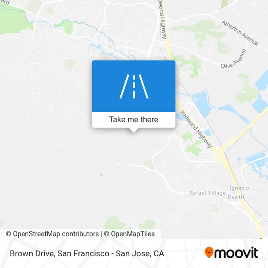 Brown Drive map