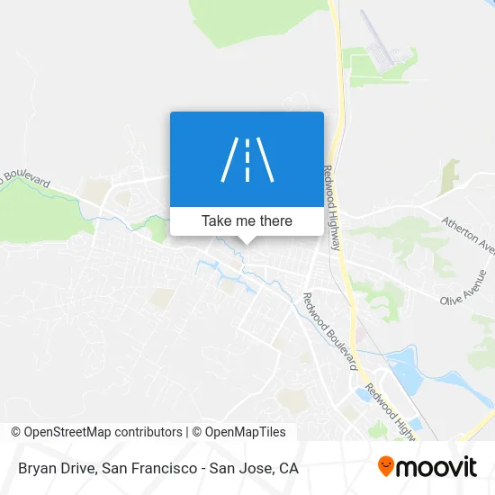 Bryan Drive map