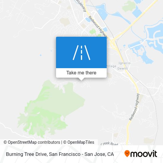 Burning Tree Drive map