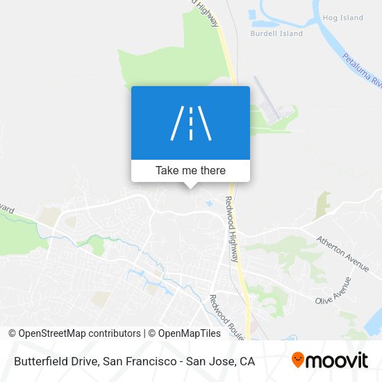 Mapa de Butterfield Drive