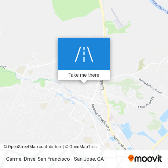 Carmel Drive map