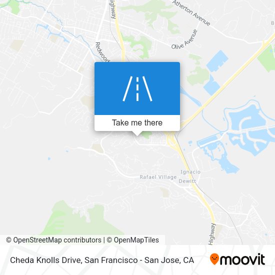 Cheda Knolls Drive map