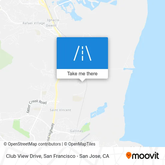 Club View Drive map