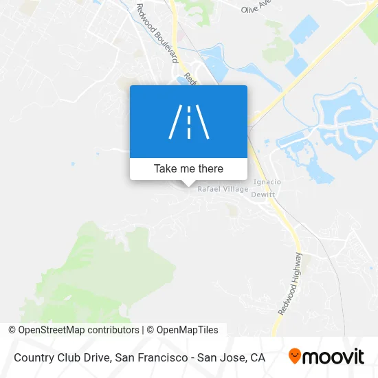 Country Club Drive map