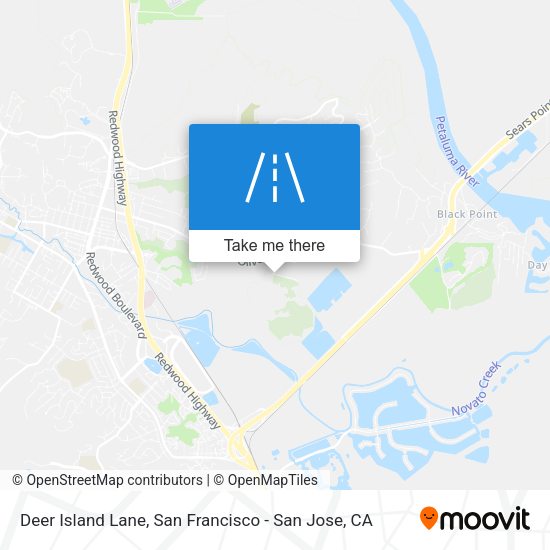 Deer Island Lane map
