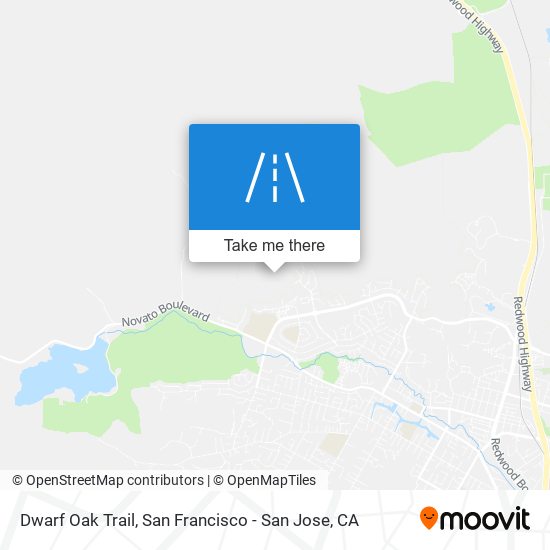 Mapa de Dwarf Oak Trail