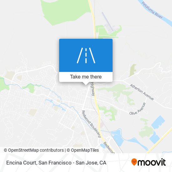 Encina Court map
