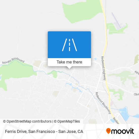 Ferris Drive map