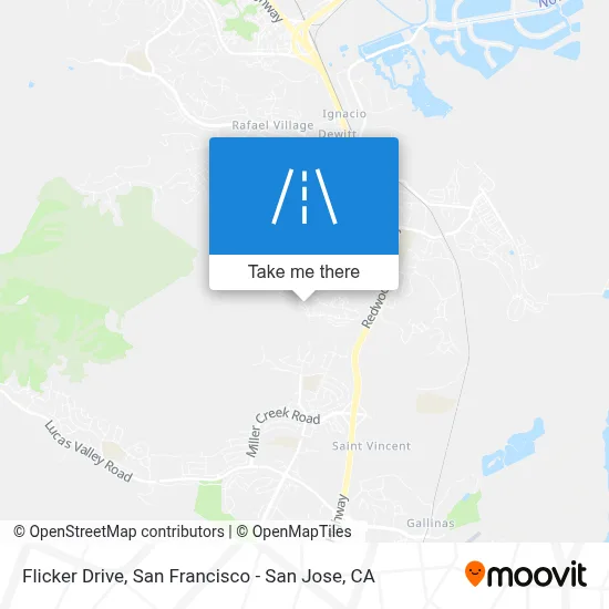 Flicker Drive map
