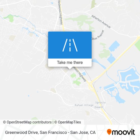 Mapa de Greenwood Drive