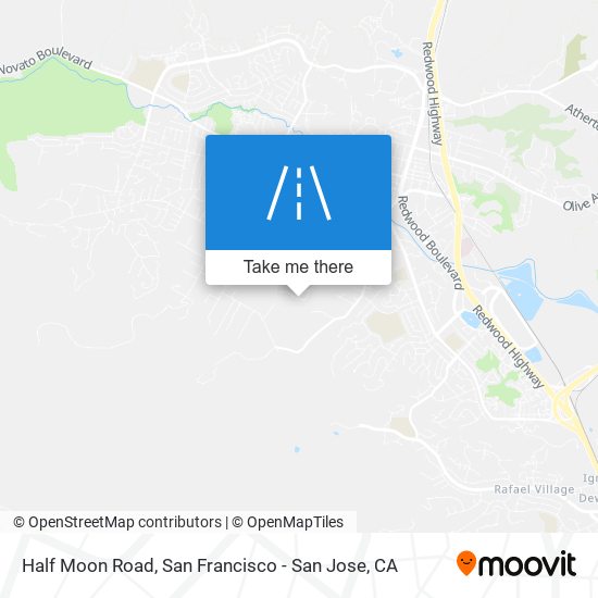 Mapa de Half Moon Road