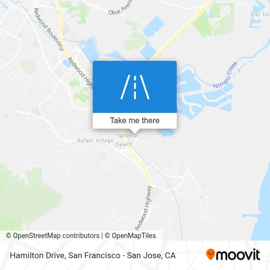 Hamilton Drive map