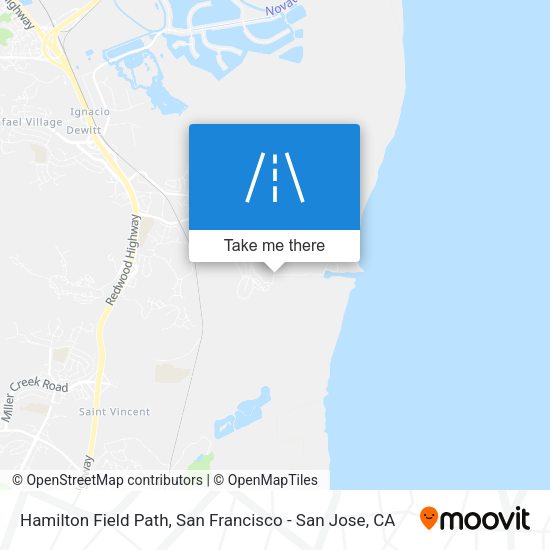 Hamilton Field Path map