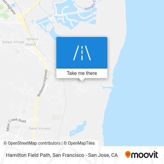 Hamilton Field Path map