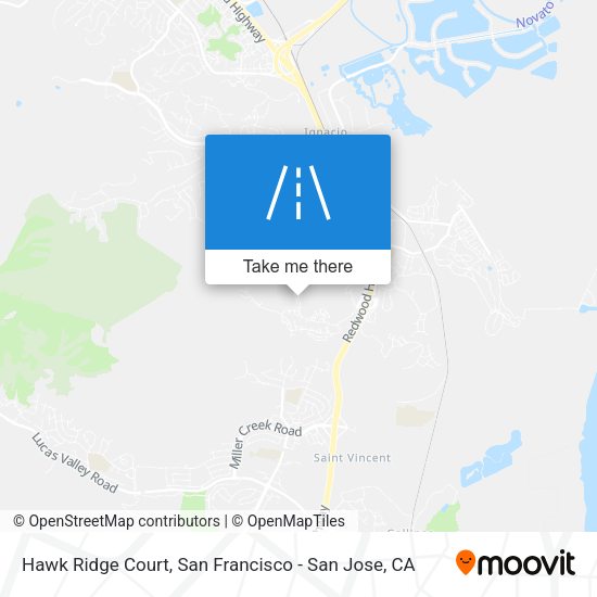 Mapa de Hawk Ridge Court