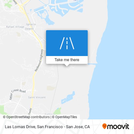 Las Lomas Drive map