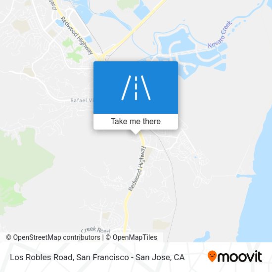 Mapa de Los Robles Road