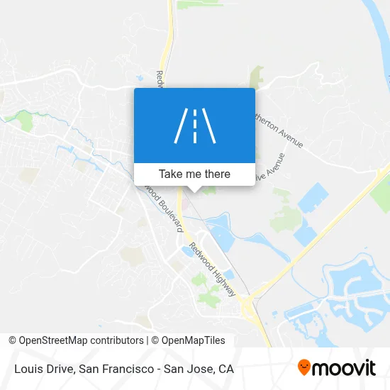 Louis Drive map