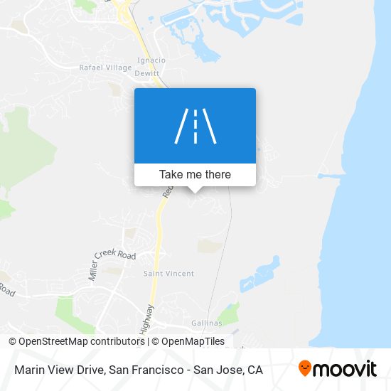 Marin View Drive map