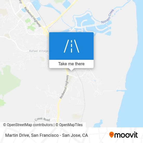 Martin Drive map