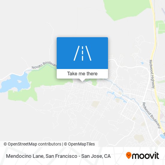 Mapa de Mendocino Lane
