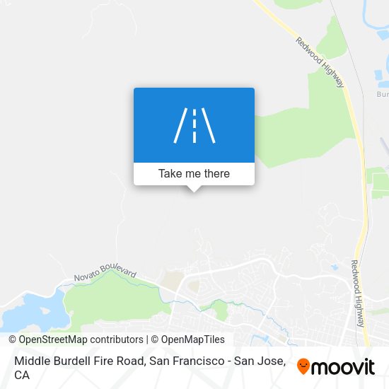 Mapa de Middle Burdell Fire Road