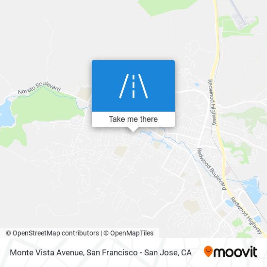 Mapa de Monte Vista Avenue