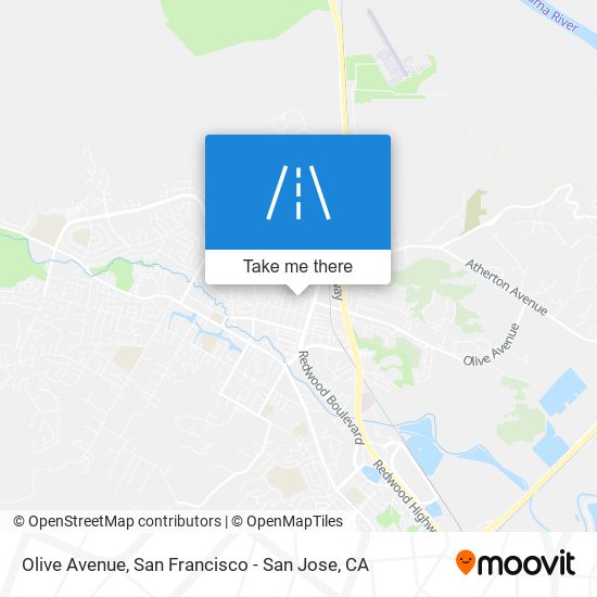 Olive Avenue map