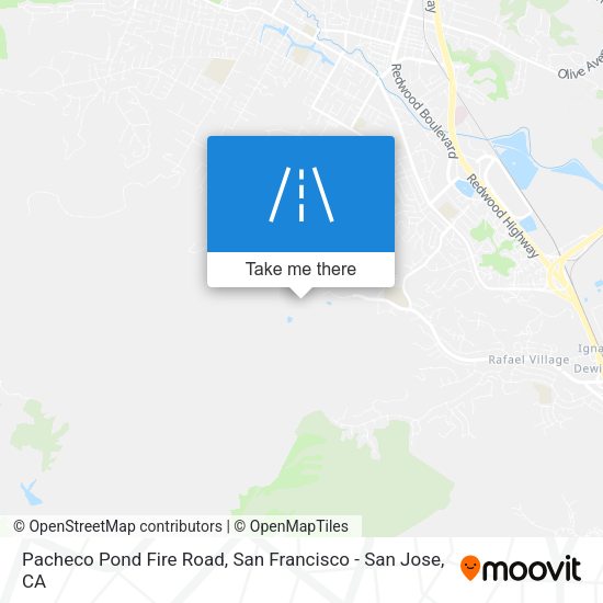 Mapa de Pacheco Pond Fire Road