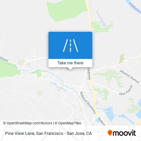 Pine View Lane map