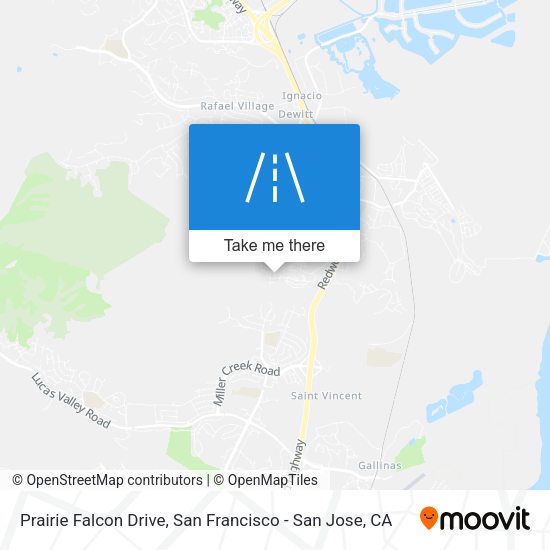 Prairie Falcon Drive map