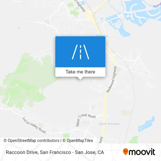 Raccoon Drive map