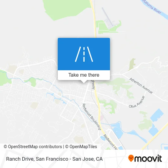 Ranch Drive map