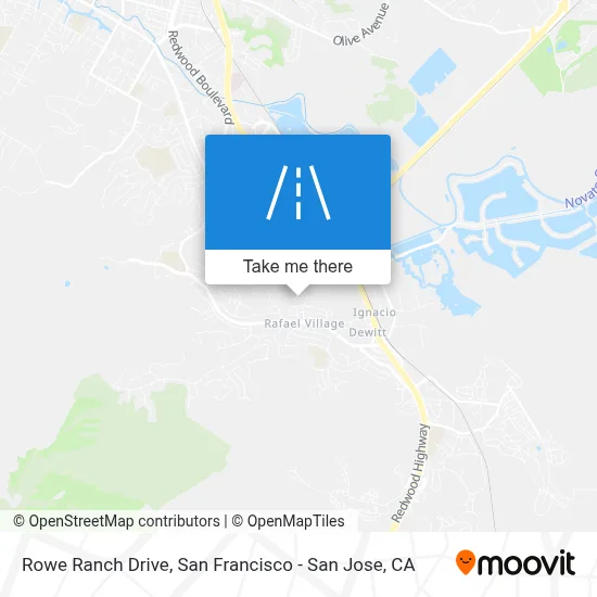 Rowe Ranch Drive map