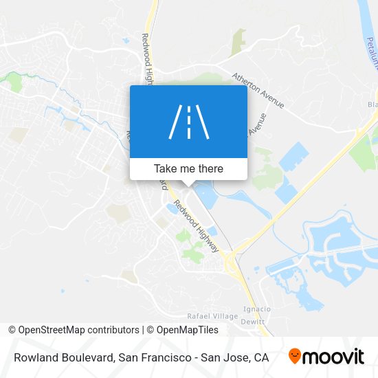 Rowland Boulevard map