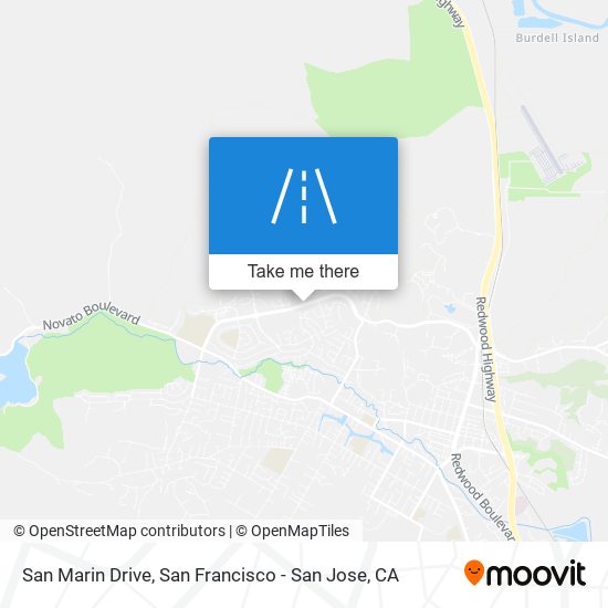 Mapa de San Marin Drive