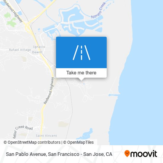 San Pablo Avenue map