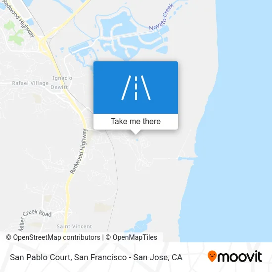 San Pablo Court map
