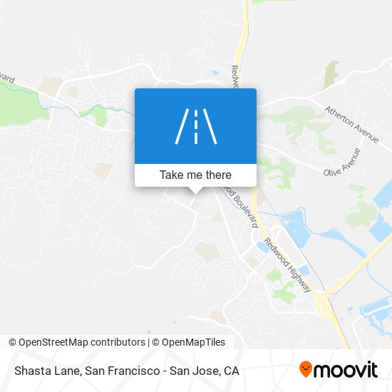 Shasta Lane map