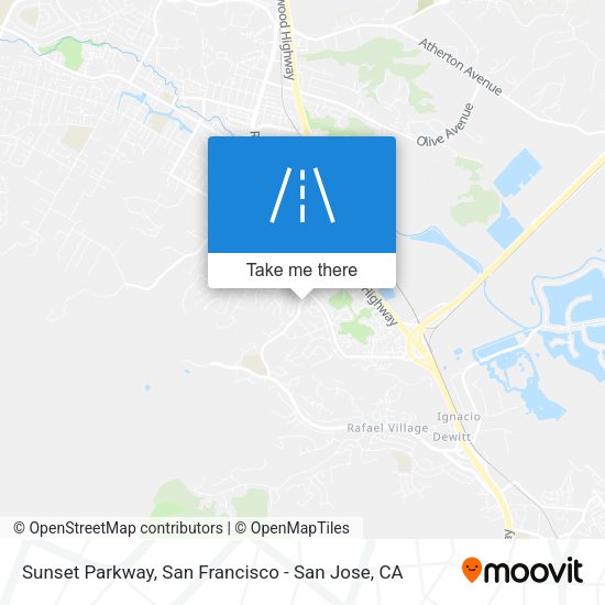 Mapa de Sunset Parkway