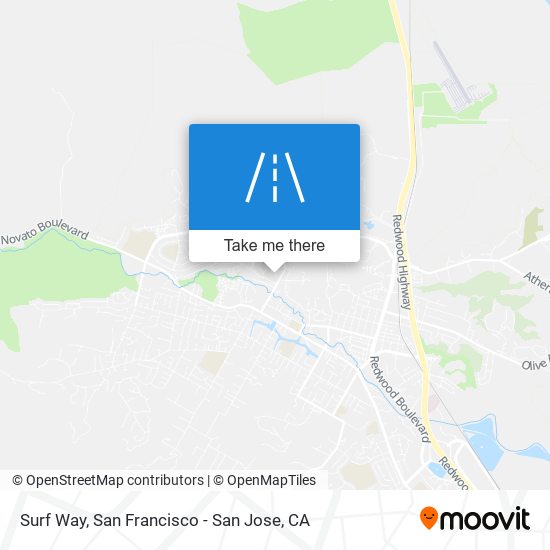 Surf Way map