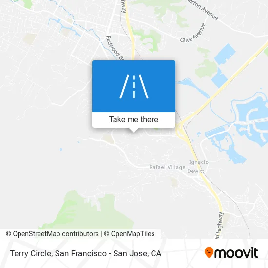 Terry Circle map